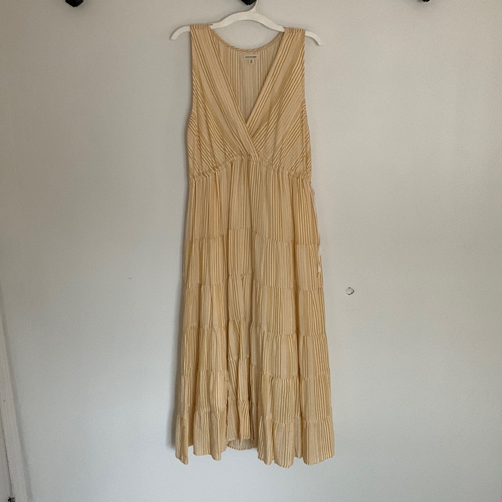Yellow flowy dress